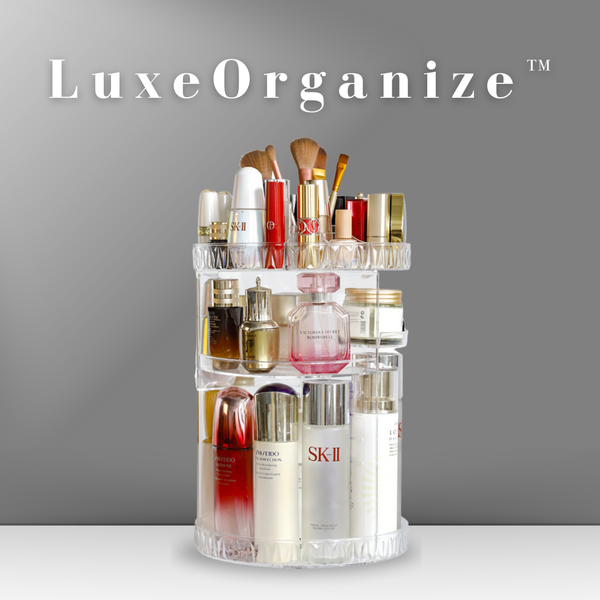 360度回転LuxeOrganize™ コスメ・スキンケア収納ラック